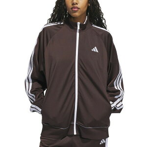 AfB_X fB[X WPbgu] AE^[ Women's Zip-Front Long-Sleeve Logo Track Jacket Shadow Brown