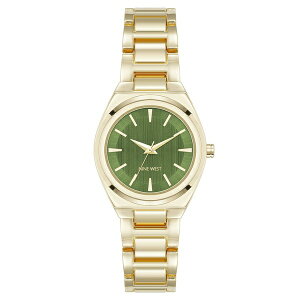 ANC fB[X rv ANZT[ Women's Quartz Minimalist Olive and Gold-Tone Metal Alloy Watch, 30mm Olive, Gold-Tone