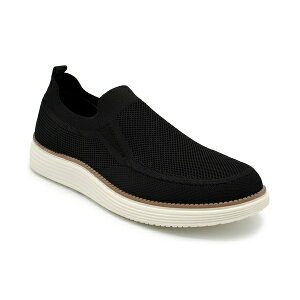 AJf~NX Y Xb|E[t@[ V[Y Men's Olney Knit Slip-On Shoes Black