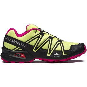 Salomon �T������ �����Y �X�j�[�J�[ �ySalomon Speedcross 3 Sunny Lime Pink Yarrow�z �T�C�Y US_6(24.0cm) Sunny Lime/Black/Pink Yarrow