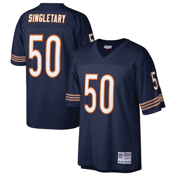 ミッチェルネス メンズ ユニフォーム トップス Mike Singletary Chicago Bears Mitchell  Ness Retired Player Legacy Replica Jersey Navy