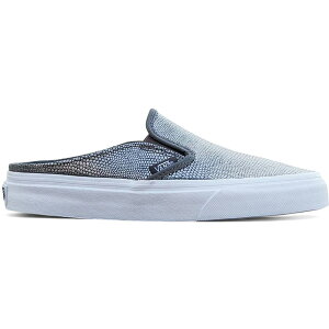Vans �o���Y ���f�B�[�X �X�j�[�J�[ �yVans Classic Slip-On Mule Embossed Leather Grey True White (Women's)�z �T�C�Y US_5(22.0cm) Grey/True White
