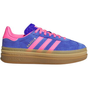 adidas �A�f�B�_�X ���f�B�[�X �X�j�[�J�[ �yadidas Gazelle Bold Lucid Blue Lucid Pink (Women's)�z �T�C�Y US_9(26.0cm) Lucid Blue/Lucid Pink/Gold Metallic