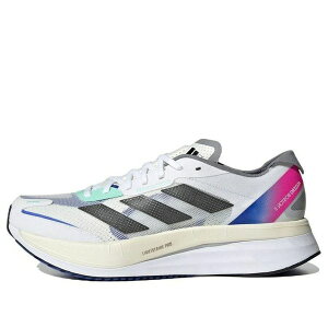 adidas �A�f�B�_�X �����Y �X�j�[�J�[ �yadidas Adizero Boston 11 'White Lucid Blue Fuchsia' HQ3693�z �T�C�Y US_M_4