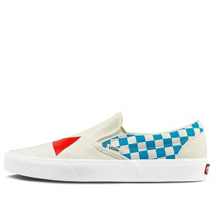 Vans �o���Y �����Y �X�j�[�J�[ �yVans MOCA x Classic Slip-On 'Checkerboard - Cyan' VN000XG88MY�z �T�C�Y US_M_4.5
