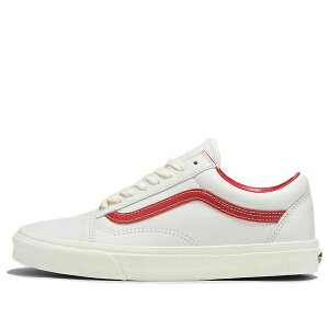 Vans �o���Y �����Y �X�j�[�J�[ �yVans Old Skool Vintage Leather 'Cream White Red' VN000CP5BDU�z �T�C�Y US_9(27.0cm)