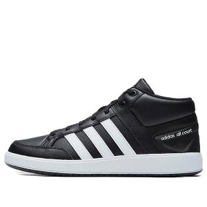 adidas �A�f�B�_�X �����Y �X�j�[�J�[ �yadidas neo All Court Mid Shoes Black/White H02981�z �T�C�Y US_9(27.0cm)