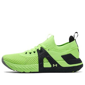 Under Armour A_[A[}[ Y Xj[J[ yUnder Armour Project Rock 4 Training Shoes 'Quirky Lime' 3023695-303z TCY US_10(28.0cm)