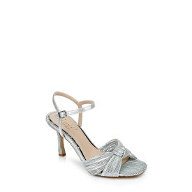 ジュウェルダグレイミシュカ レディース オックスフォード シューズ Women's Hydee Knot Stiletto Evening Sandals Silver Plisse