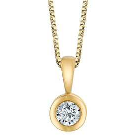 セイレーン レディース ネックレス・チョーカー・ペンダントトップ アクセサリー Diamond (1/10 ct. t.w.) Energy Pendant in 14k White, Yellow or Rose Gold Yellow Gold