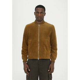 クローズド メンズ ジャケット＆ブルゾン アウター Leather jacket - light mocha brown