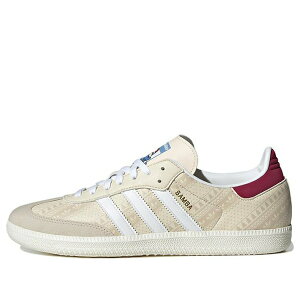 adidas �A�f�B�_�X �����Y �X�j�[�J�[ �yadidas Samba 'Wonder White Legacy Burgundy' ID4198�z �T�C�Y US_6.5(24.5cm)