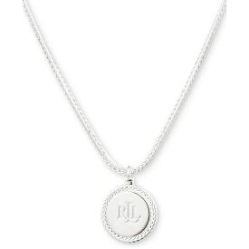 ラルフローレン メンズ ネックレス・チョーカー アクセサリー Logo 16" Pendant Necklace in Sterling Silver Sterling Silver