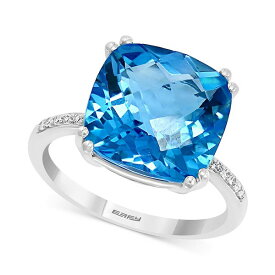 エフィー コレクション メンズ リング アクセサリー EFFY&reg; Semi-Precious & Diamond Statement Ring Blue Topaz/White Gold