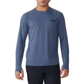 マウンテンハードウェア メンズ シャツ トップス Mountain Hardwear Men's Crater Lake Long Sleeve Shirt Blue Slate