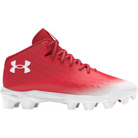 アンダーアーマー メンズ サッカー スポーツ Under Armour Men's Spotlight Franchise 4.0 RM Football Cleats Red