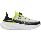 アンダーアーマー メンズ フィットネス スポーツ Under Armour SlipSpeed Mega Running Shoes White/Black/Neon Yellow
