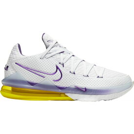 ナイキ メンズ バスケットボール スポーツ Nike LeBron 17 Low Basketball Shoes White/Purple/Yellow