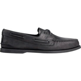 トップサイダー メンズ スニーカー シューズ Sperry Men's A/O 2 Eye Boat Shoes Black