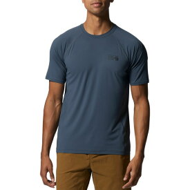マウンテンハードウェア メンズ シャツ トップス Mountain Hardwear Men's Crater Lake Short Sleeve Shirt Blue Slate