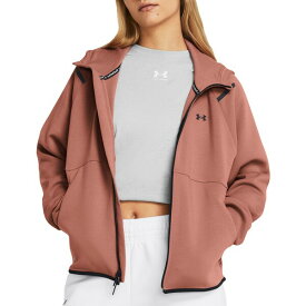 アンダーアーマー レディース パーカー・スウェットシャツ アウター Under Armour Women's Unstoppable Fleece Full-Zip Canyon Pink