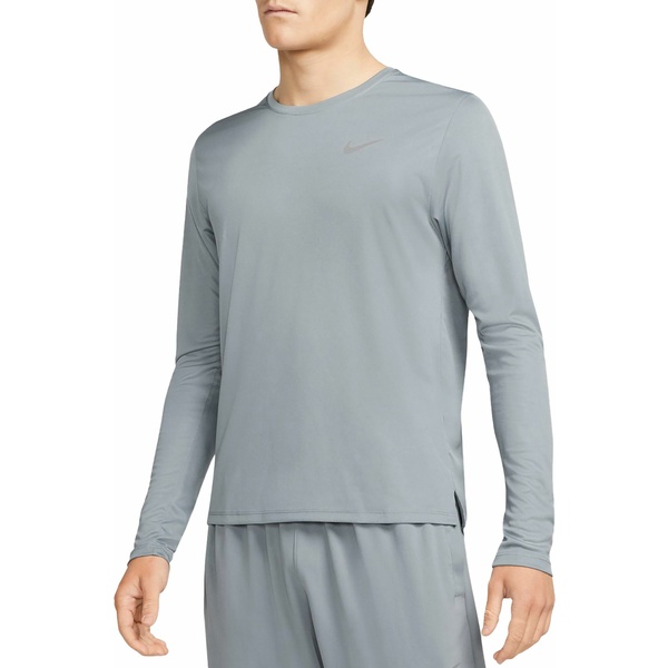 ナイキ メンズ シャツ トップス Nike Men's Dri-FIT UV Miler Long Sleeve Shirt Smoke Grey：asty