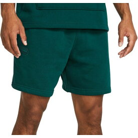 アンダーアーマー メンズ カジュアルパンツ ボトムス Under Armour Men's Heavyweight Terry Shorts Hydro Teal/Coastal Teal