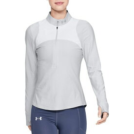 アンダーアーマー レディース シャツ トップス Under Armour Women's Qualifier Running Long Sleeve Shirt Halo Gray