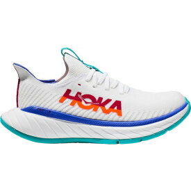 ホカオネオネ レディース ランニング スポーツ HOKA Women's Carbon X 3 Running Shoes White/Flame