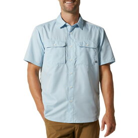 マウンテンハードウェア メンズ シャツ トップス Mountain Hardwear Men's Canyon Short Sleeve Shirt Blue Chambray