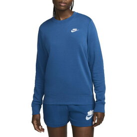 ナイキ レディース パーカー・スウェットシャツ アウター Nike Sportswear Women's Club Fleece Crewneck Sweatshirt Court Blue