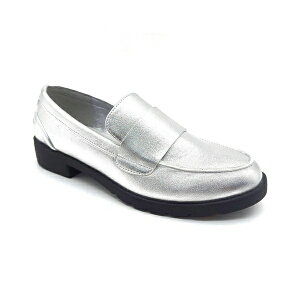 PlXR[ fB[X T_ V[Y Women's Fern Slip On Loafers Silver