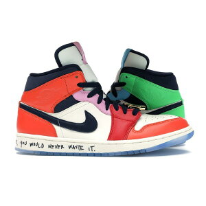 Jordan W[_ fB[X Xj[J[ yJordan 1 Mid SE Fearless Melody Ehsani (Women's)z TCY US_W_11.5 Sail/Obsidian-Multi-Color
