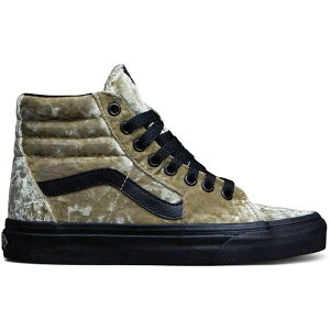 Vans oY fB[X Xj[J[ yVans Sk8-Hi Brown Tan Velvet (Women's)z TCY US_5(22.0cm) Brown/Tan