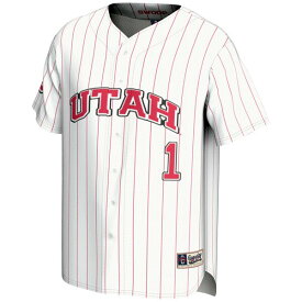 ゲームデイグレーツ メンズ ユニフォーム トップス #1 Utah Utes GameDay Greats Lightweight Baseball Fashion Jersey White