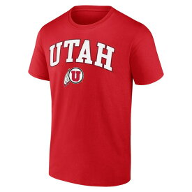 ファナティクス メンズ Tシャツ トップス Utah Utes Fanatics Branded Campus TShirt Red