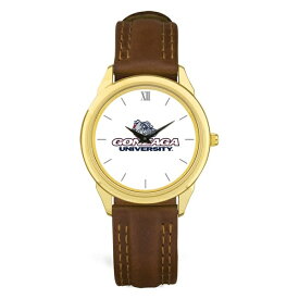 ジャーディン メンズ 腕時計 アクセサリー Gonzaga Bulldogs Unisex Team Logo Leather Wristwatch Gold/Brown
