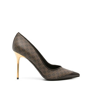 �o���}�� ���f�B�[�X �p���v�X �V���[�Y 100mm monogrammed pumps Brown