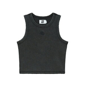 �C�Y�G ���f�B�[�X �J�b�g�\�[ �g�b�v�X Ribbed top Grey