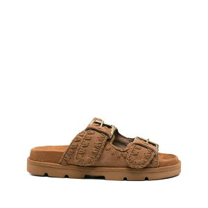 ���E ���f�B�[�X �T���_�� �V���[�Y Buckle-embellished suede sandals Brown