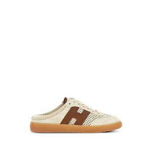 �z�[�K�� ���f�B�[�X �X�j�[�J�[ �V���[�Y Cool perforated sneaker mules Neutrals