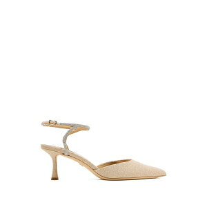 �o�b�W�F���[�~�V���J ���f�B�[�X �p���v�X �V���[�Y Autumn crystal-embellished ankle-strap pumps Gold