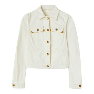 �p�[���E�G���W�F���X ���f�B�[�X �W���P�b�g���u���]�� �A�E�^�[ Spread-collar denim jacket White