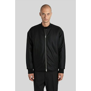 WET_[ Y WPbgu] AE^[ Bomber Jacket In Black Wool black