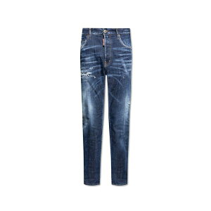 �f�B�[�X�N�G�A�[�h �����Y �f�j���p���c �{�g���X Mid-rise Slim Jeans Blue