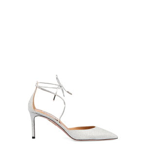 ANAY[ fB[X q[ V[Y Cherry Pointy-toe Pumps Silver