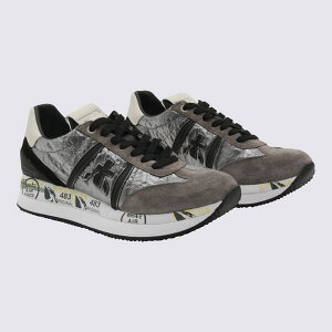 v~A[^ fB[X Xj[J[ V[Y Grey Leather Conny Sneakers -