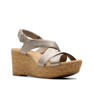 N[NX fB[X T_ V[Y Rose Wedge Sandal Taupe Nubuck