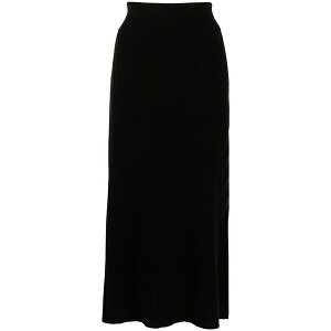 �J�V�~�A �C�� ���u ���f�B�[�X �X�J�[�g �{�g���X River a-line cashmere skirt Black