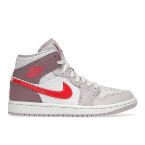 Jordan W[_ fB[X Xj[J[ yJordan 1 Mid Valentine's Day (2022) (Women's)z TCY US_8(25.0cm) White/Pink-Crimson